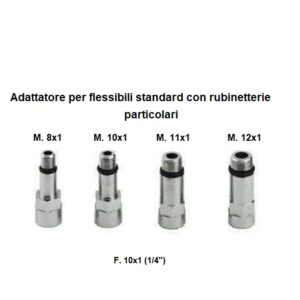 Adattatore per flessibili standard con rubinetterie particolari Femmina 10×1 M. 11×1