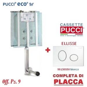 Cassetta Pucci Eco Incasso New M Con Placca Ellisse Bianca  P-0550