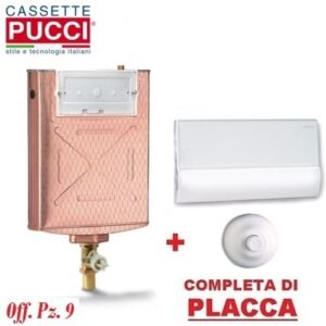 Cassetta Incasso Pucci Rame Completa Di Placca P-7510 Bianca