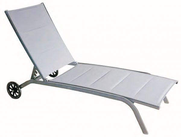 Letto Sole In Alluminio "June" Grigio  LA-012