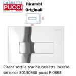 Placca Sara Linea 280X180 Lamina Inox  P-0668