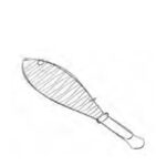 Griglia 1 Pesce 30X9  0000603