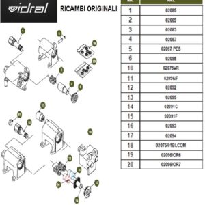 Perno Esagonale Di Alimentazione 02070-02072/90-02075/01  02092