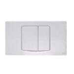 Placca Piatta 2 Pulsanti "Smile" Per Fusion - Bianca  1061FB2