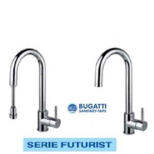 Mix Lav.Mon. Futuristic Cr. C/Doccia Estraibile E Boc.Gir.  13625CR