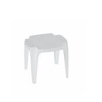 Tavolino Siusi effetto legno Bianco impilabile cm 42X37X38  192148