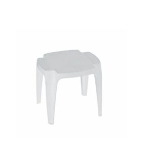 Tavolino Siusi effetto legno Bianco impilabile cm 42X37X38  192148