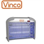 Insetticida elettrico orizzontale Vinco da appoggio o sospensione – per interni o esterni – potenza lampade UV 2x8W – cassetto estraibile per pulizia – protegge aree fino a 40 mq. – colore grigio  20240