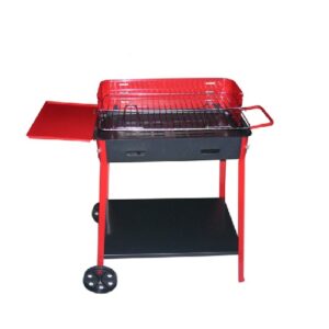Barbecue a carbonella 40 x 60 con base/ruote e appoggio  2713