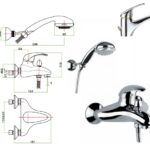 Miscelatore Vasca Fiore Nexus Cromo Oro  43Cro1400