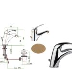 Miscelatore Bidet Fiore Nexus Cromo Oro  43Cro3510