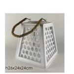 Lanterna Porta Candela Bianco  568232