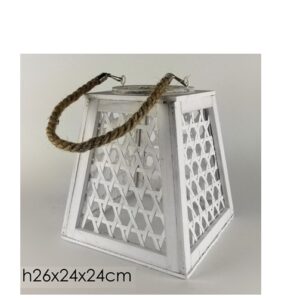Lanterna Porta Candela Bianco  568232