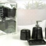 Set Bagno 4 Pz Nero Esterno  578802
