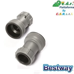 Adattatore Per Tubo, Connette Tubi Da 3,8 Cm A Valvole Piscina Da 3,2 Cm  58236