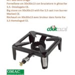 Fornellone Cm 30X30X13 Con Bruciatore In Ghisa Kw 3,5 Omologato Ce  600CE