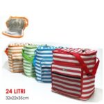 Borsa Termica Alluminio 24Lt Righe 4Ass  638542