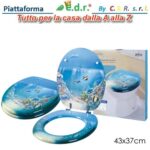 Copriwater Legno Pesci  689405