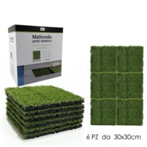 Set 6 Mattonelle Prato 30X30Cm  809300