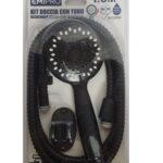 Doccia Con Tubo Mt. 1,5 Acciaio Inox+Plastica Colore Nero  8402656