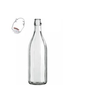Bottiglia Costolata L 1 Senza Tappo Meccanico Zz  AC1