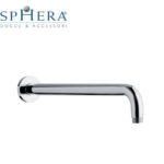 Braccio Doccia Tondo 24cm In Ottone Cromato 35cm In Scatola