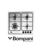 Piano Cottura A Gas Ad Incasso 60, Acciaio Inox, Comandi Frontali  BI213CF/N