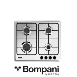 Piano Cottura A Gas Ad Incasso 60, Acciaio Inox, Comandi Frontali  BI213CF/N