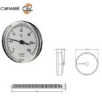 Termomanometro Bimetallico A Contatto 120° D. 62  BRC63VI