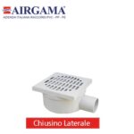 Chiusino Sif.  C/Scar.Lat. In Abs Grigio Con Piletta In Acciaio A Vite  Chl15065Nxv