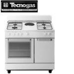 Cucina 90 X 60 Bianca 4 Fuochi Gas + 1 P.El.Forno El. Multif. 6 F. Cl. A 
Vano Portabombola 15 Kg Accensione Sotto Manopola Termocoppia Griglie Smaltate Coperchio In Cristallo Vano Sottoforno; Gas Gpl
Kit Gas Naturale: In Dotazione
Grill Elettrico Volume Forno 59 L  D921WS