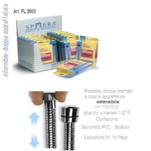 Flex Doccia Estensibile Scatola 150-200 Conico  FDE200S