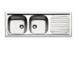 Lavello 116 Inox 2Vasche+Goc. Sinistro  FH1162MILPC