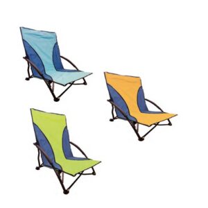 Sedia Da Spiaggia " Pratika" Blu Arancio E Verde  FU-047