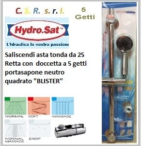 Saliscendi 5 Getti C/Idromass.  GIUSY2