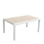 Alluminio Bianco - Tavolo Polywood Cm. 160 - 240X100X75H  LA-003