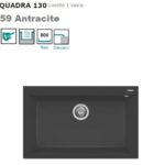 Quadra 130 Standard 790X500 Mm 1 Vasca 59 Antracite  LGQ13059