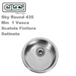 Sky Round 435 Mm  1 Vasca  Scatola Finitura Satinata  LIKROUSAC