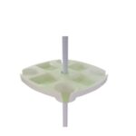 Tavolino In Plastica Portaoggetti X Ombrellone Palo Diam. 32  Ll-001
