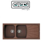 Lavello Living 500 1160X500 2 Vasche Con Gocciolatoio 72 Rame  LML50072