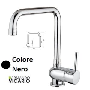 Mix Lav. Mon. Malibu' Q Nero  MALIBUQNR