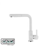 Miscelatore Cucina Con Doccetta Estraibile Rubinetto Monocomando Colore Bianco  Mgkc0268