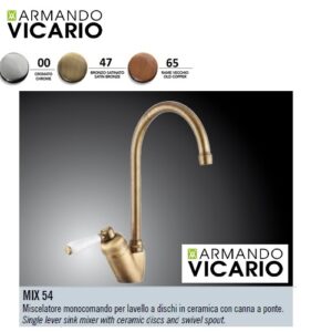 Mix Lav. Mon. Mix/54 Cromo Canna A Ponte  MIX5400