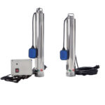 Elettropompe Sommergibili Monoblocco Multistadio Verticali,Per Pozzi 4” Hp 1.0 230 Hz50 Mt. 20H 05Vvf-Aut+C.B.  Mjet100M