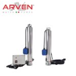 Elettropompe Sommergibili Monoblocco Multistadio Verticali,Per Pozzi 4” Hp 1.5 230 Hz50 Mt. 20H 05Vvf-Aut+C.B.  Mjet150M