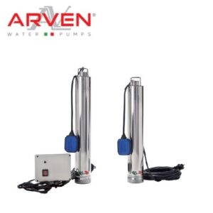 Elettropompe Sommergibili Monoblocco Multistadio Verticali,Per Pozzi 4” Hp 1.5 230 Hz50 Mt. 20H 05Vvf-Aut+C.B.  MJET150M