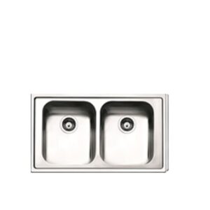 Lavello Melodia 2V. 50.86   H.16 Spazzolato  ML862IBC