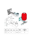 Staffa per vaso di espansione solare riscaldamento sanitario filet.1"  MTSS1