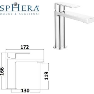 Miscelatore lavabo composto da:
piletta click clack 1" 1/4 con troppo pieno
flessibili 3/8" F
kit di fissaggio  MXLAMC18CCR