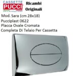 Placca Sara New Cromo 280X180  P-0622